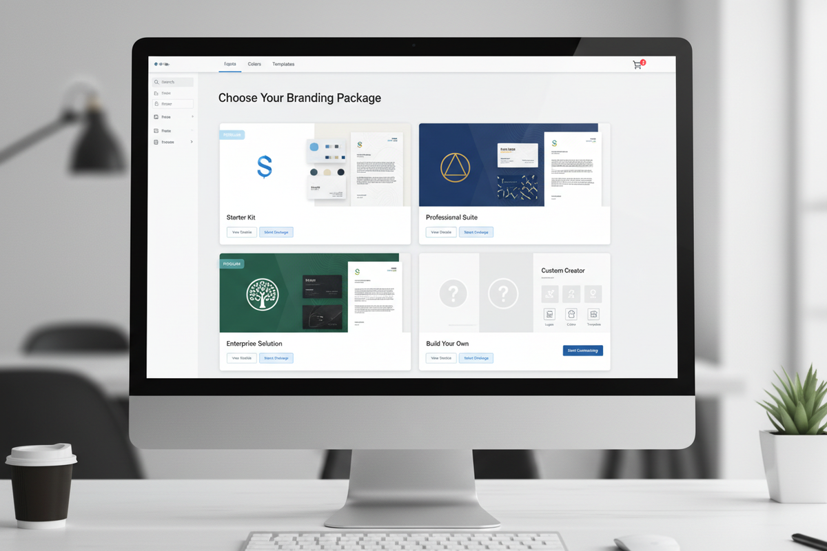 branding kit online for customers to pick